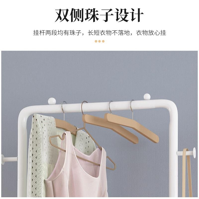 衣帽架单杆式晾衣架落地室内折叠简易挂衣架子家用卧室推车收纳架