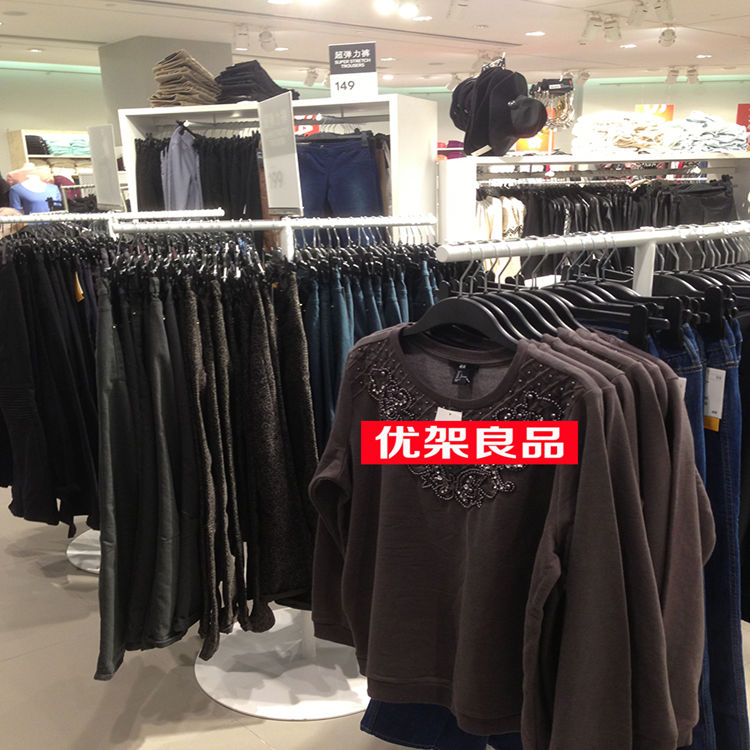 铁艺服装展示架服装店落地中岛架男女装挂衣架双面挂童装货架包邮