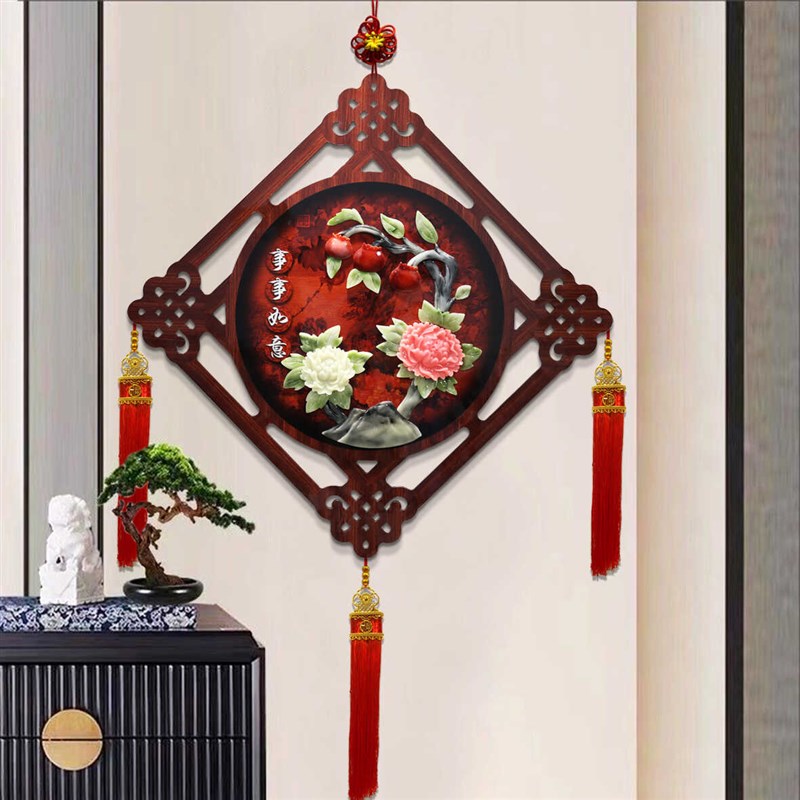 入户玄光装饰画挂件中式客厅沙发背景墙挂画走廊过道正对门餐厅画