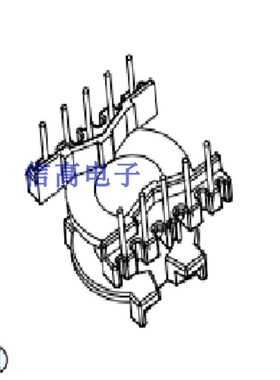 PQ2014磁芯骨架+PQ2014变压器电木骨架5+5针10套1包