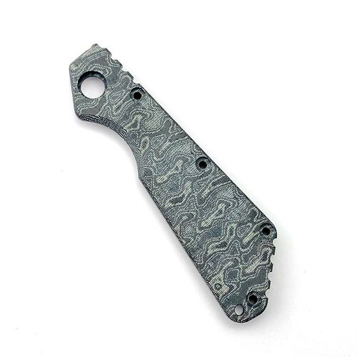 挺进者 Strider SMF刀柄贴片大马士革米卡塔材料 ST折刀贴片手柄