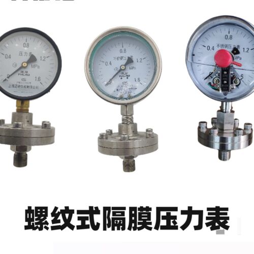 YTP100ML MF不锈钢耐震隔膜压力表法兰式DN25抗震螺纹式 优质人气