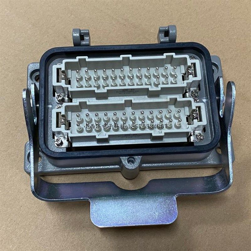 48针重载连接器24芯航空插头HE-024-F M H48B-HB-1L 哈丁WAIN泰科