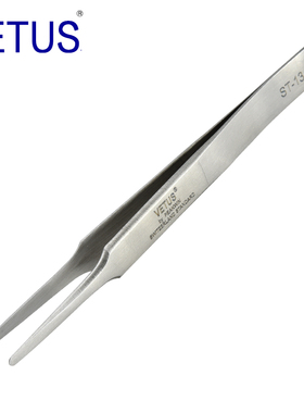VETUS 高精密镊子ST-13(120mm)302不锈钢防磁防酸扁头 钟表维修