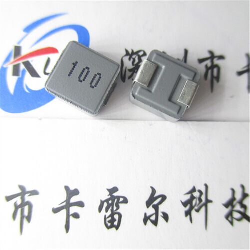 一体成型大电流贴片电感0630 7*7*3-10UH 4A 印字100 实物拍摄