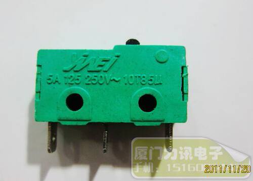 小型限位开关 微动开关 KW12-2 3脚 无柄 5A