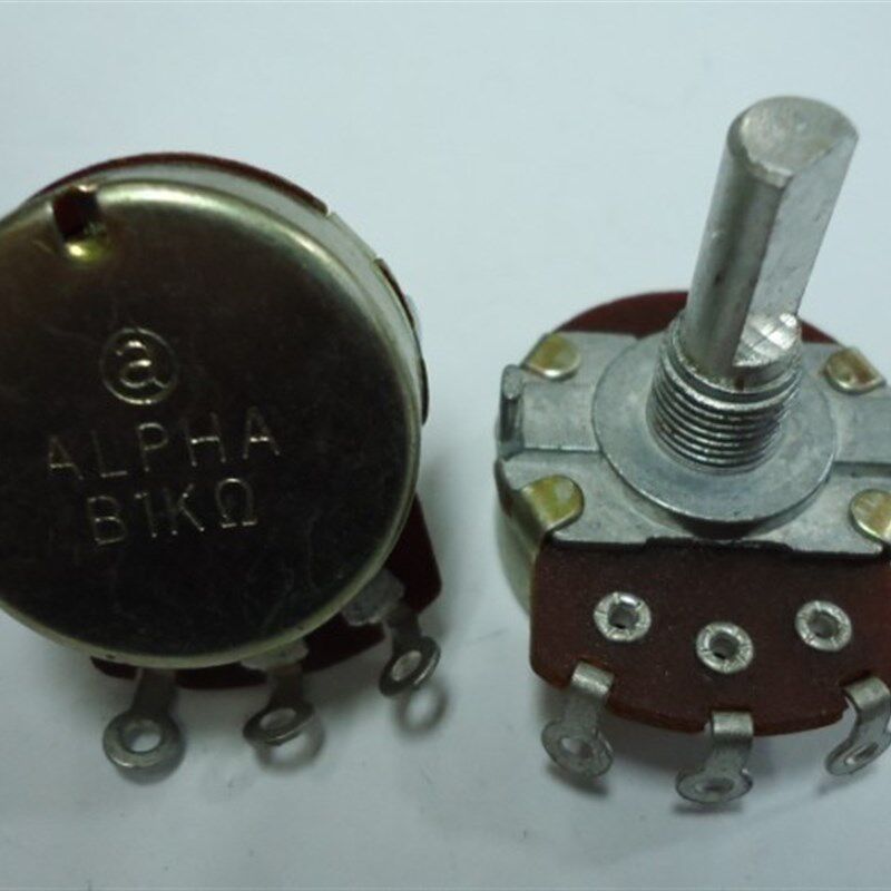 台湾ALPHA艾华产电吉他游戏机电位器单联RV24AF-10 B1K 20F