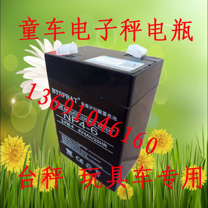 双杰飞亚百仕德万特衡平怡雪NKS沪岗通用6V4AH 4V4AH电子秤蓄电池