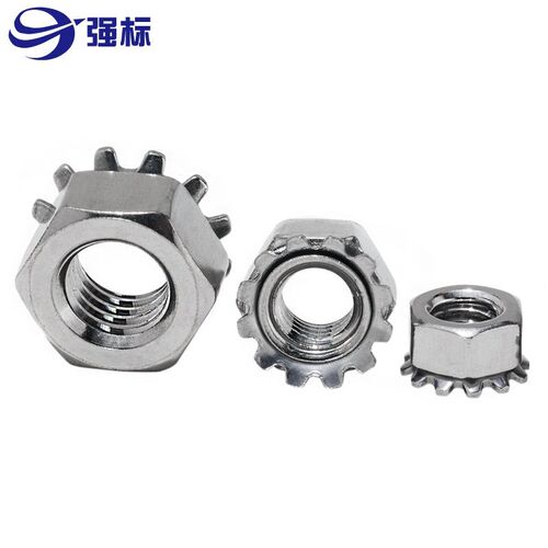 多齿螺母304不锈钢K型螺母K型螺帽不锈钢带齿螺帽M3M4M5M6M8