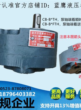 CB-B2.5TH/B4TH/B6TH/B10TH齿轮油泵机磨锯床润滑液压泵CB-B10FTH