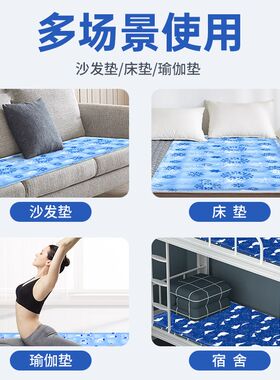 夏季冰垫床垫沙发坐垫学生宿舍单人双人降温凝胶水床垫凉席冰凉垫