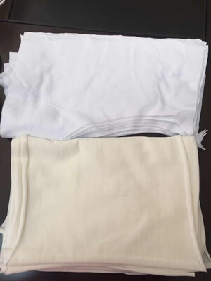 高洁白色全棉纯棉大刀口布双巴掌以上大擦机布废布碎布抹机布包邮