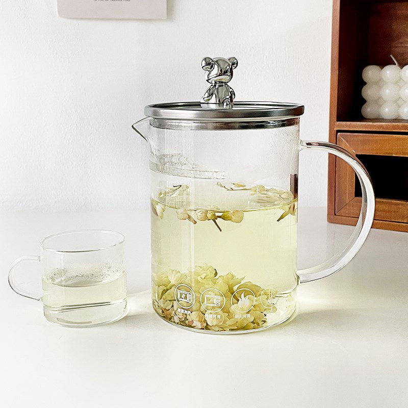 茶水分离泡茶杯子养生壶套装耐高温玻璃电热炉玻璃杯女高颜值水杯图片