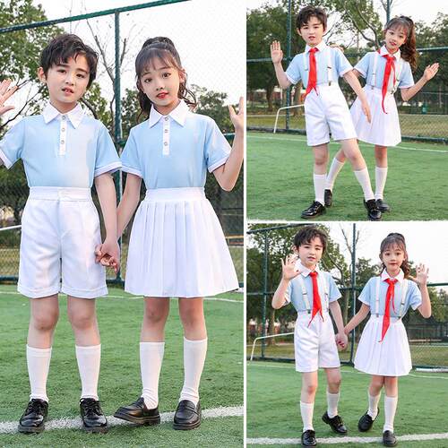 儿童诗朗诵演出服小学生校园舞蹈表演服红领巾合唱服幼儿园园服