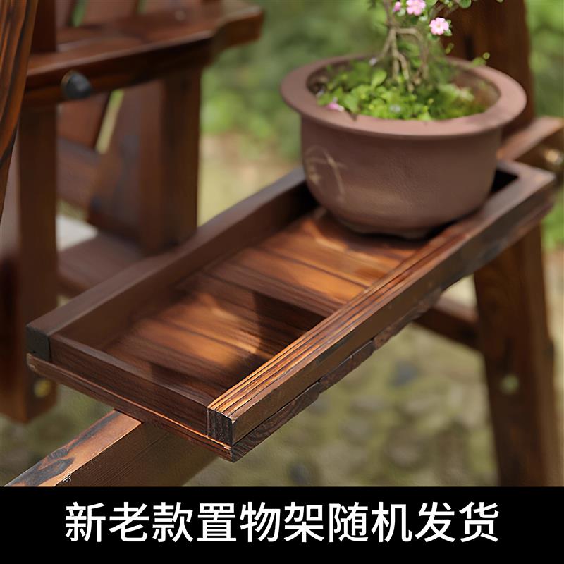 户外秋千防腐实木成人吊椅室内外碳化摇椅别墅庭院木顶棚秋千椅子