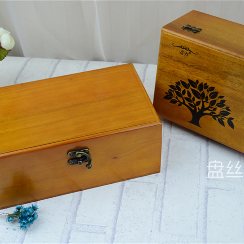 包邮盘丝香樟木实木针线盒古典风针线套装缝纫线手缝家用针线礼品