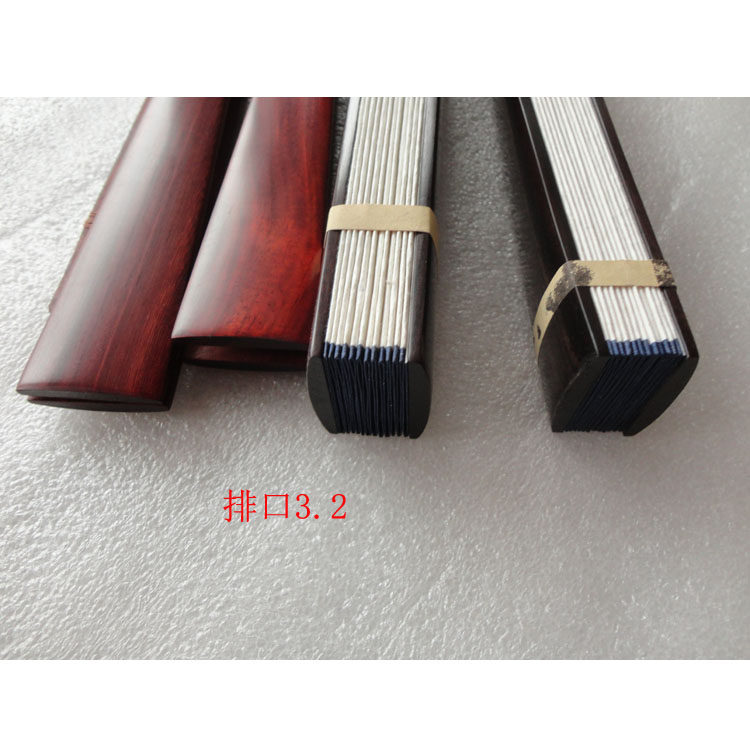 宣纸折扇/一尺13方乌木全芯葫芦头 二号小叶檀折扇/文玩扇子包邮