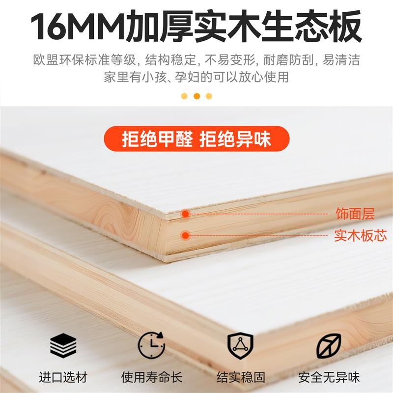实木餐边柜灰色款 新中式简约高身靠墙设计 厨房储物与茶水柜功能
