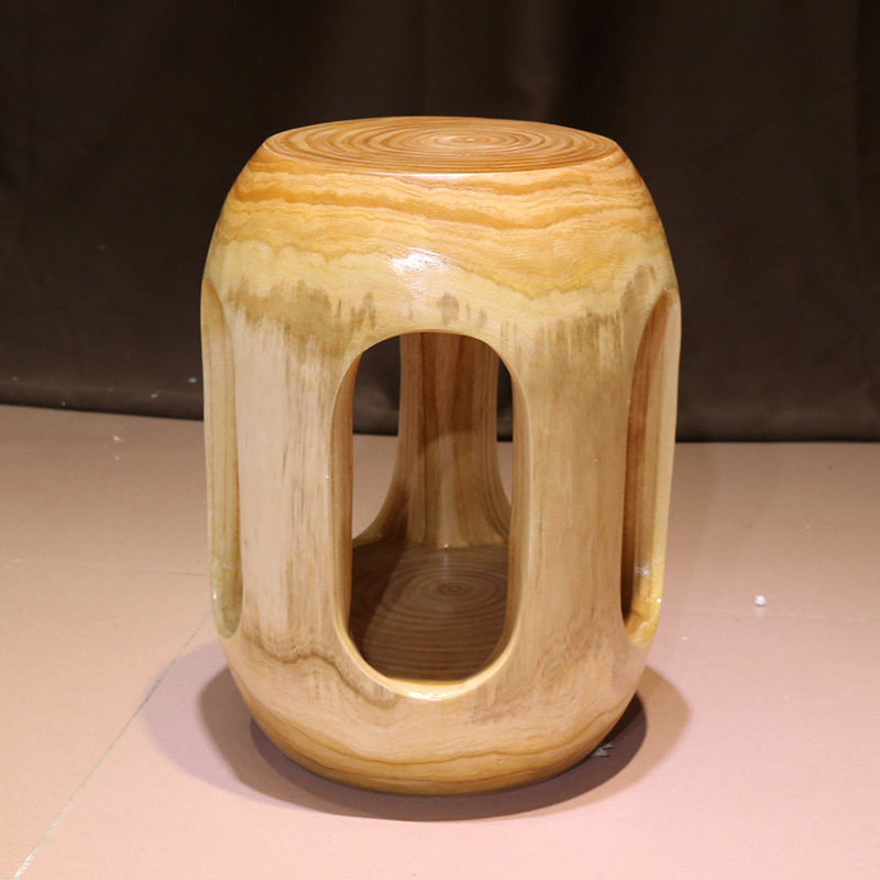 整体香樟彭鼓凳子实木整体树墩椅根雕木雕茶桌茶台木墩换鞋钢琴凳