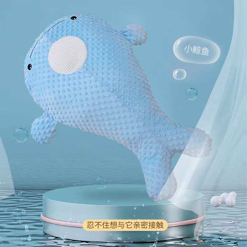 大蓝鲸鱼新生婴儿排气枕防窒息惊跳安抚宝宝胀气肠绞痛枕趴睡神器