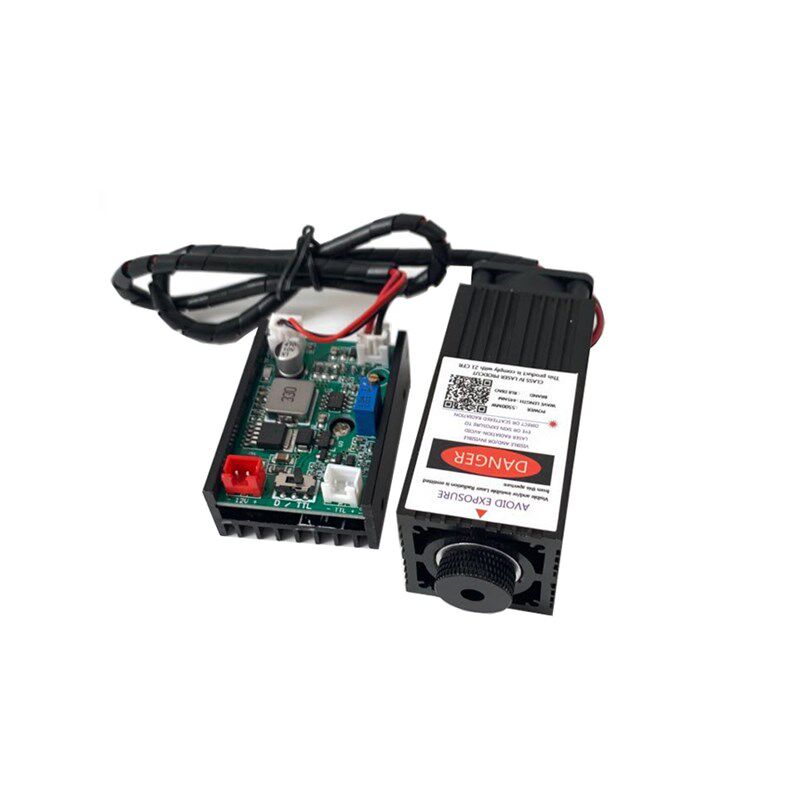 12v大功率激光模组5.5W 450nm激光管蓝光激光雕刻机配件5500mw