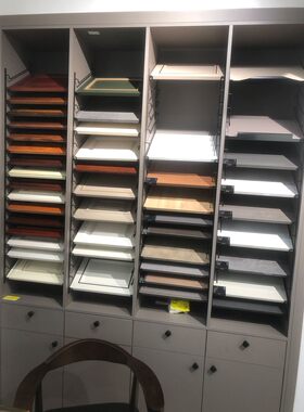 衣橱柜门样板架色板钩展板钩展示架钩子连体式层板托亮光电镀多层