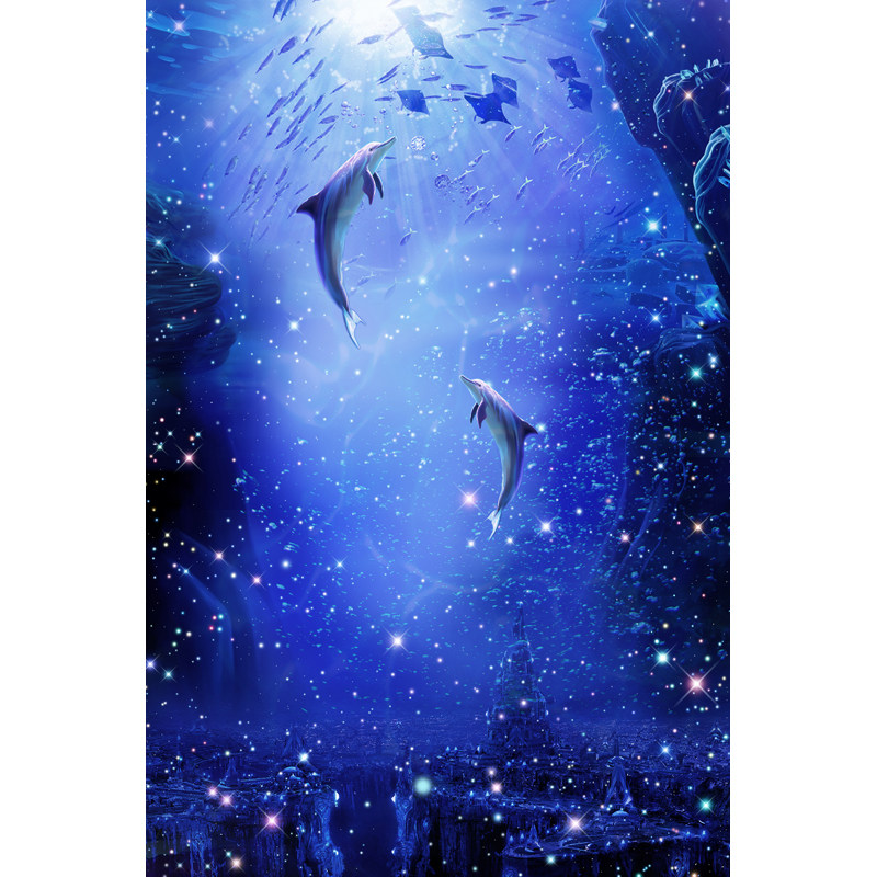 天花板装饰吊顶壁纸房顶墙贴画3D立体墙纸宇宙星空太空星云自粘画