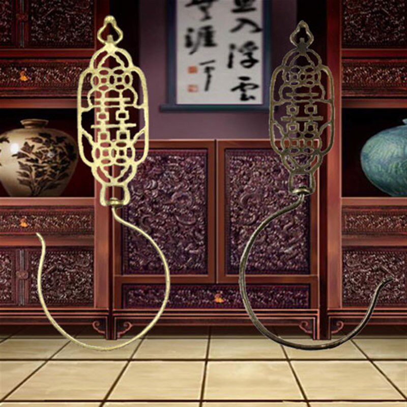 绮栊馨家出品明清古典新中式仿古复古蚊帐钩窗帘钩挂钩绑带铜制