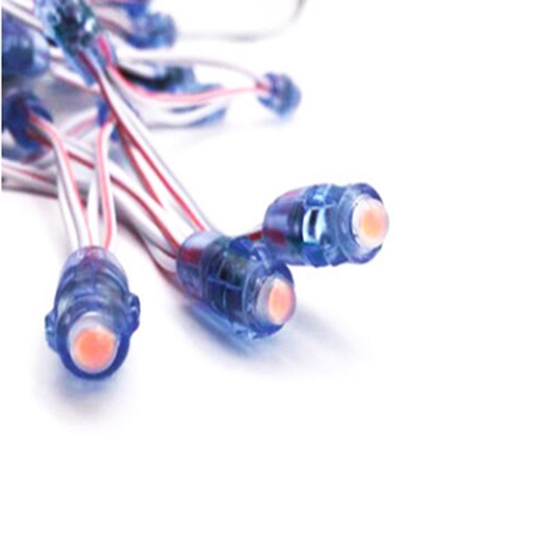 广告牌led穿孔灯珠12mm 9mm12V 5v外露灯串发光字招牌灯箱字七彩图片