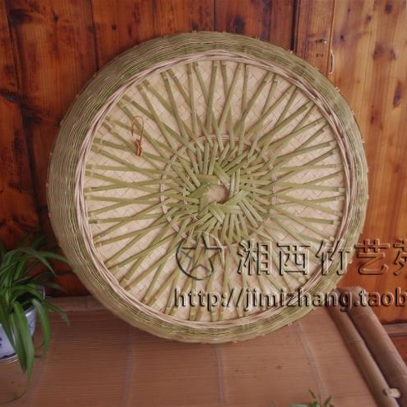 可订制专做中药丸竹匾纯手工竹制无孔双层面簸箕药匾水丸专用簸箕