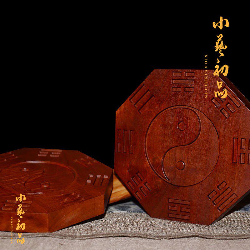 狮咬剑雷击枣木吞口八卦虎头牌兽头挂件睚眦门神桃木狮子咬剑摆件
