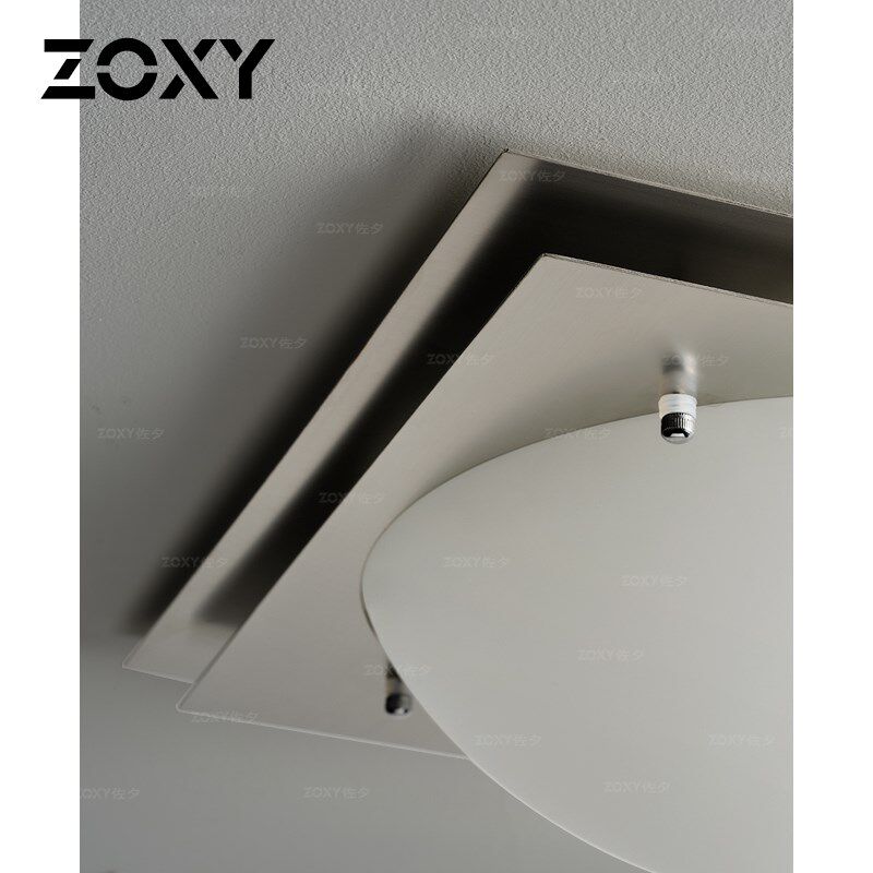 zoxy佐夕 包豪斯工业风吸顶灯卧室客厅创意工作室中古简约玻璃灯