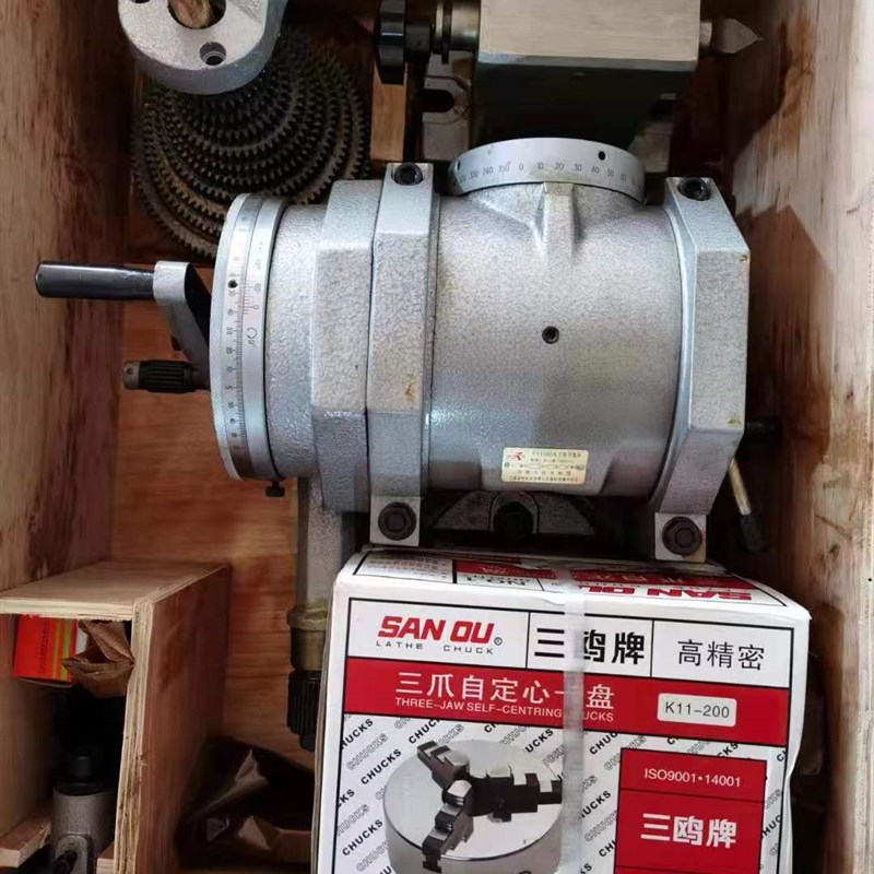 F11万能分度头分度器立卧两用125A 160A三爪卡盘手动精密