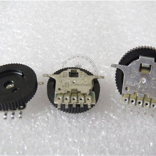 10KX2 16X2.5MM进口日本ALPS 103双联5脚贴片齿轮 拔盘带轮电位