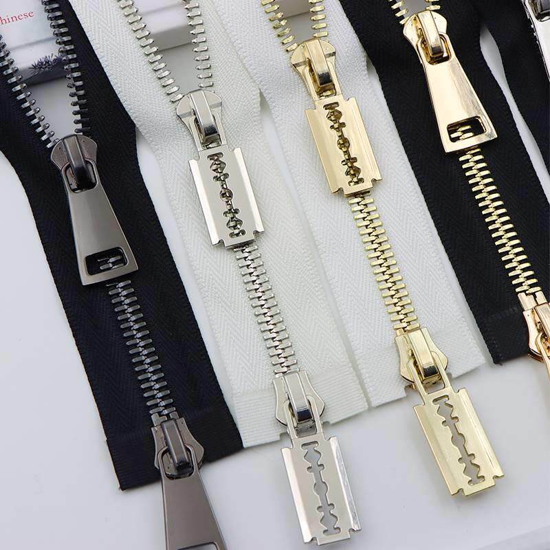 8号金属拉链双开关铜齿大羽绒服外套长风衣皮衣双头欧款玉米牙拉