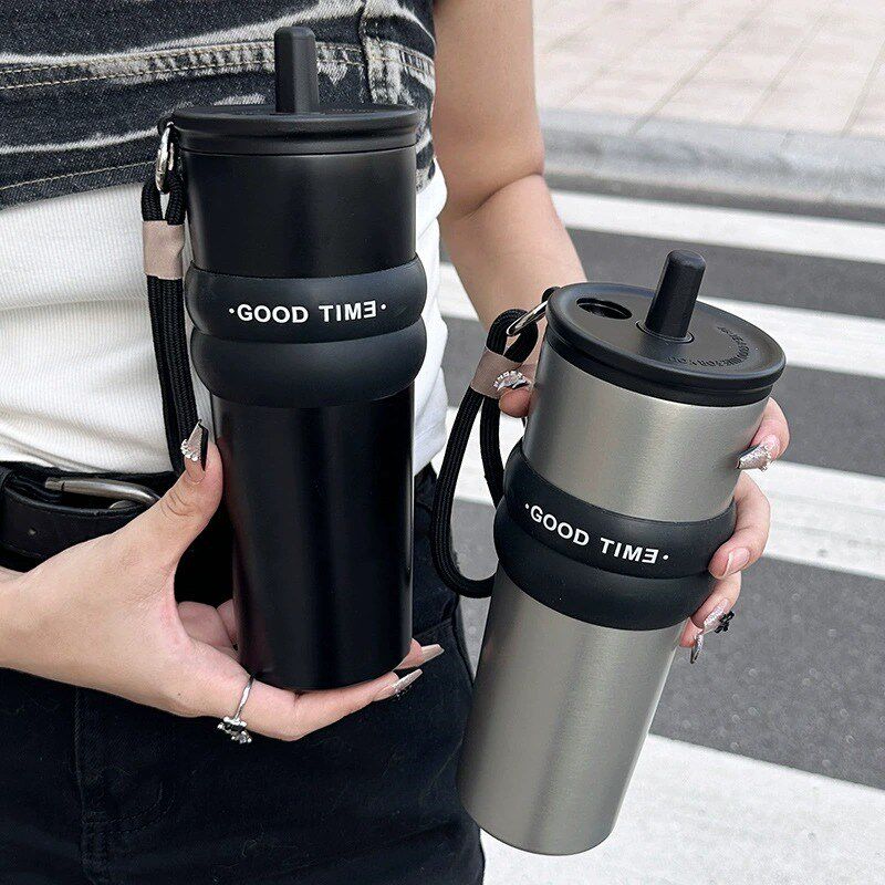 保温杯2025新款男款大容量水杯子男生款男士外出便携不锈钢车载杯