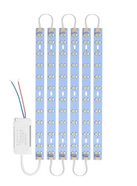 led吸顶灯灯条灯芯长条替换led灯带双色三色变光灯板客厅灯光源2B