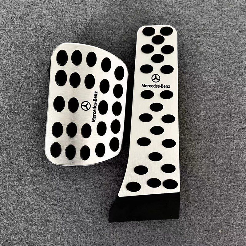 奔驰e级E300L油门刹车踏板E260L改装E200L车内用品配件e300脚踏板