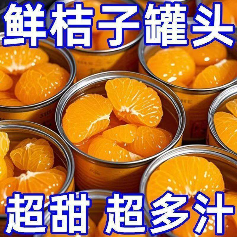 新鲜橘子罐头312g铁罐装桔子水果橘子罐头老年食品整箱荸荠马蹄