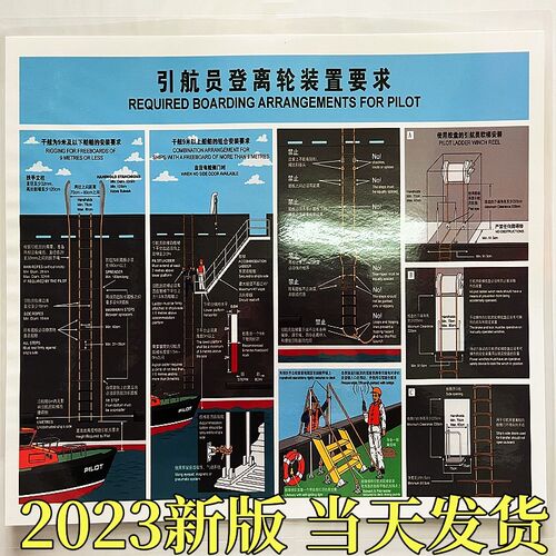 2023新版 引航员登离轮装置要求SOLAS公约引航员软梯要求船舶安检