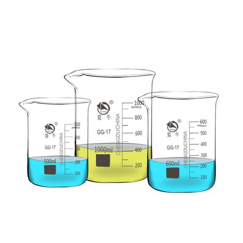 蜀牛玻璃低型烧杯50ml100ml250ml500ml1000ml2000ml5000ml厚量杯