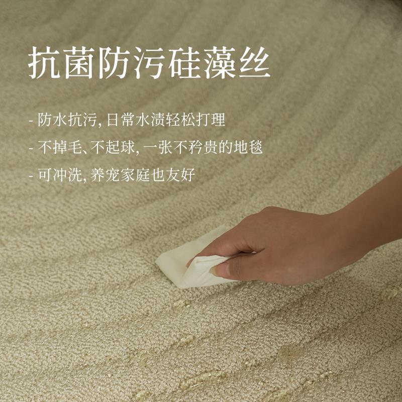 支吾涟漪地毯卧室客厅中古新古典轻奢高级简约耐脏2023新款