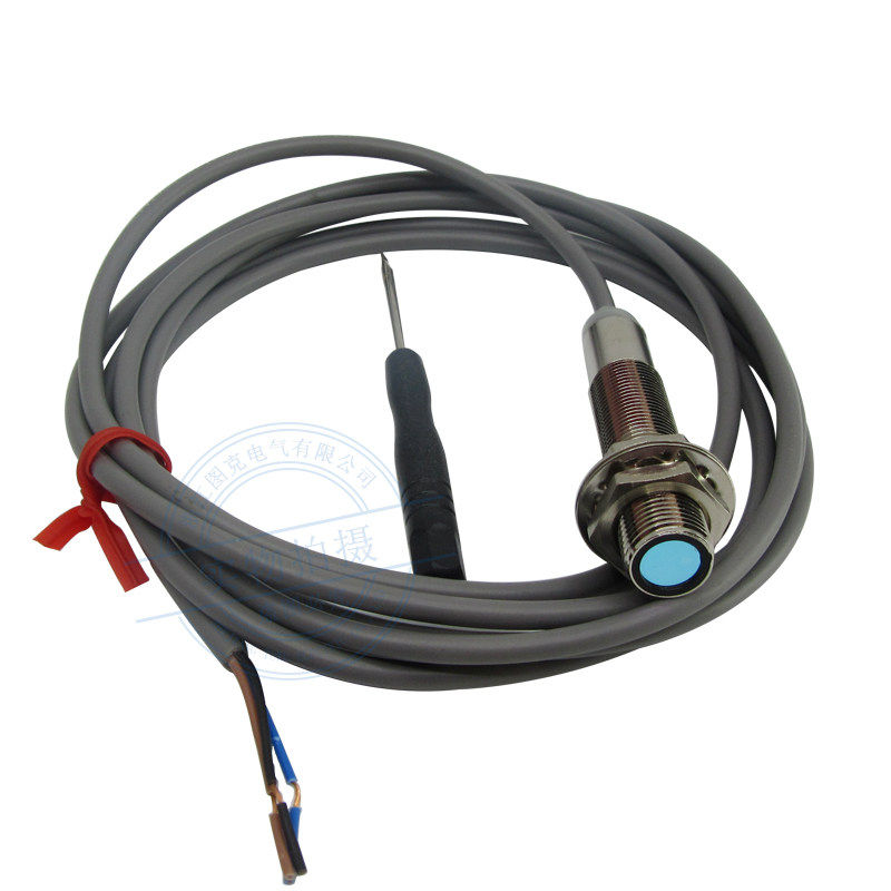 M12激光漫反射光电开关传感器感应器 E12-G15NA红外线可见红光 NO