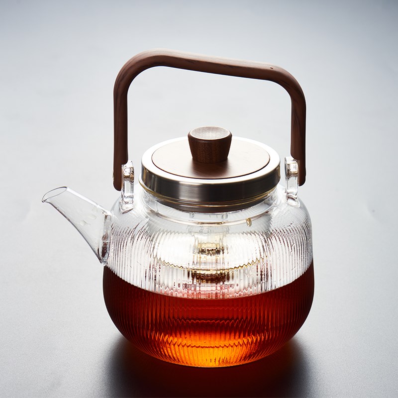 圣裔堂日式煮茶壶玻璃蒸茶壶泡茶壶煮茶器煮茶炉烧水壶电陶炉套装