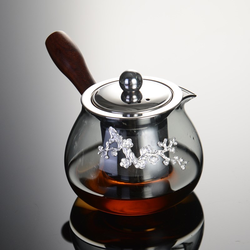 玻璃泡茶壶加厚耐热高档煮茶壶带不锈钢内胆家用煮茶器功夫茶具