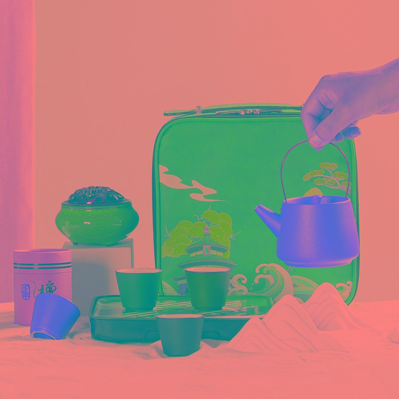 国潮商务文创旅行功夫茶具套装小套茶壶办公室客厅送礼品茶具礼盒