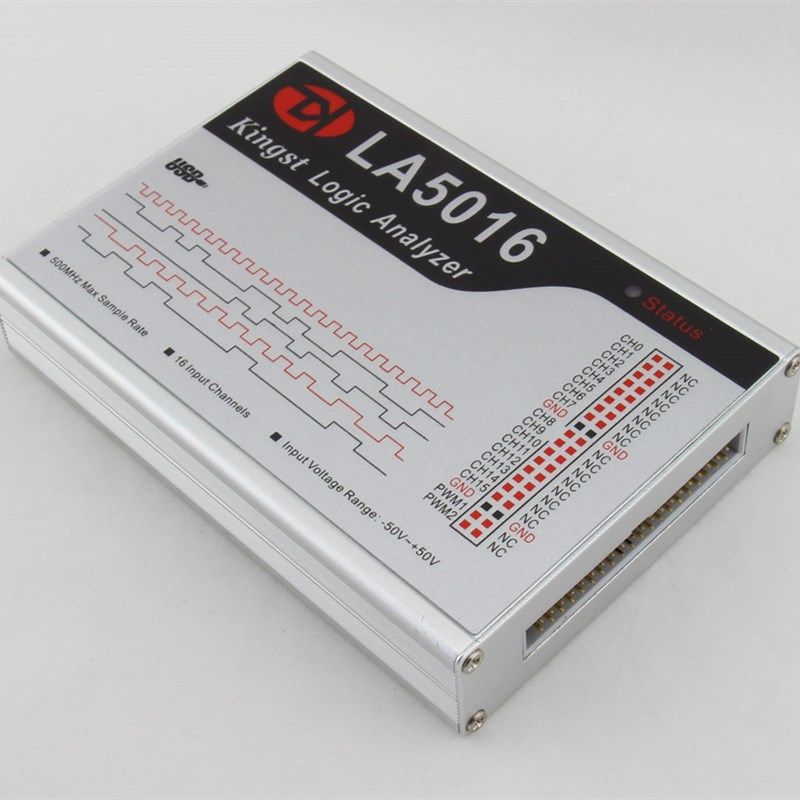 Kingst  LA5016 usb 逻辑分析仪 16路全通道500M采样率便携示波器