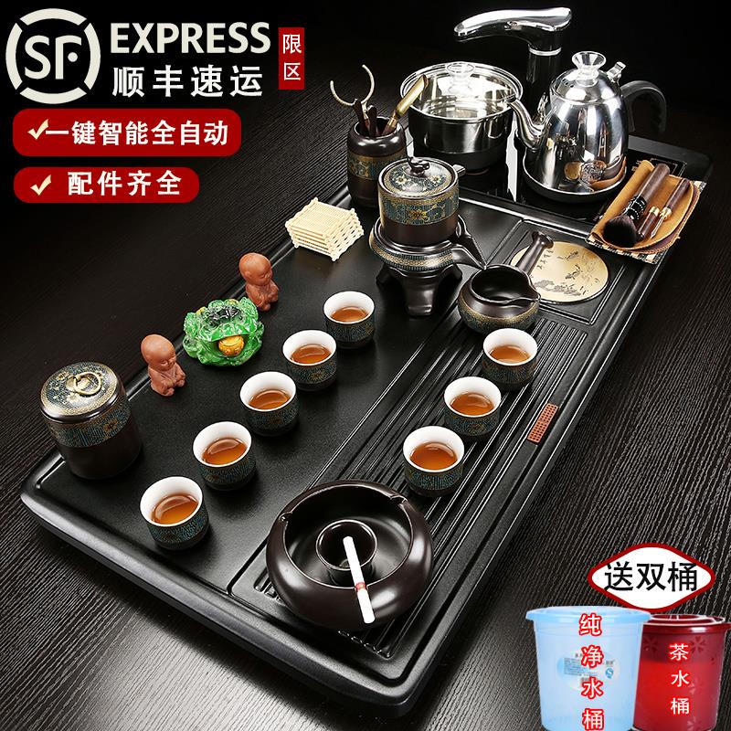 茶具套装整套家用客厅上水茶台办公室会客功夫茶杯壶茶海茶道配件