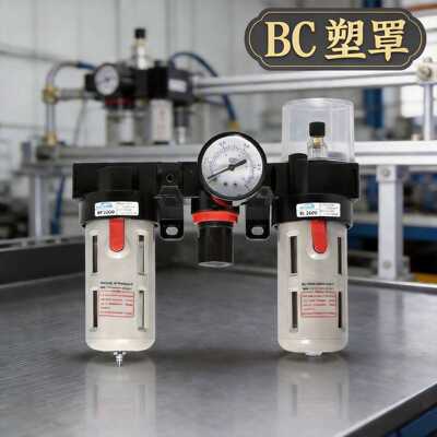源头BF+BR+BL气源处理器BC2000三联件油水分离器调压过滤器