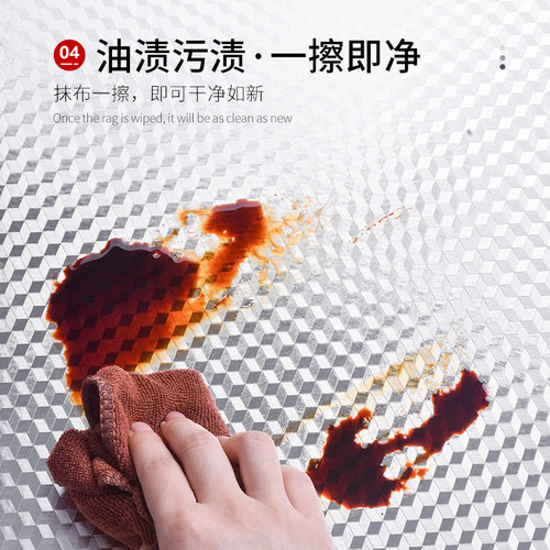 整体橱柜铝膜贴纸防油防潮锡箔纸加厚自粘厨房?具车子里面防水防